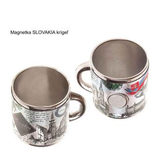 Magnetka Krígeľ Slovakia (malý krígeľ piva ako magnetka na chladničku)