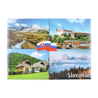Magnetka Slovakia Krajina 9x6cm (Slovenský suvenír)