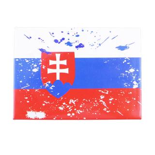 Magnetka Slovakia Vlajka Retro 9x6cm (Magnetka na chladničku)