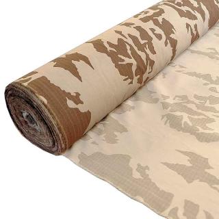 Maskáčová látka desert ripstop (maskáčovina metráž 50%polyester,50%bavlna)
