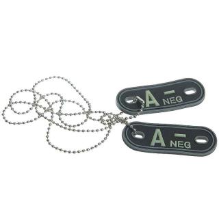 MFH ID prívesok Dog Tag krvná skupina A negatív