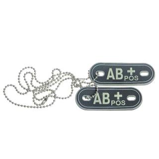 MFH ID prívesok Dog Tag krvná skupina AB pos