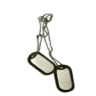 MFH prívesok DOG TAGS 2ks s gumičkou
