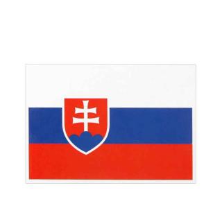 Nálepka slovenská vlajka (samolepka Slovensko 9x6,5cm)