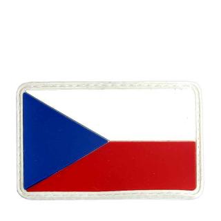 nášivky na suchý zips česká vlajka | velcro odznak (gumová nášivka so suchým zipsom z army shopu nitra tifantex)