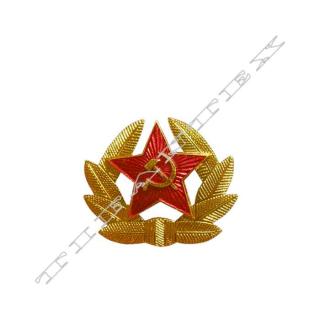 Odznak červená hviezda s ratolesťou (vojenský odznak bývalej Sovietskej armády)