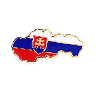 Odznak Slovensko 3cm (Odznak v tvare Slovenskej republiky)