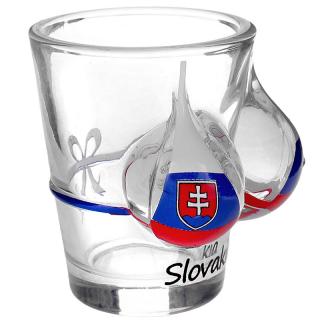 Poldecák Slovakia Prsia (Sklenený štamperlík 50ml)