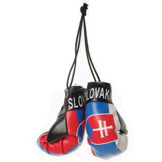 Prívesok do auta Boxerské rukavice Slovakia (suvenír so spomienkami na Slovensko)