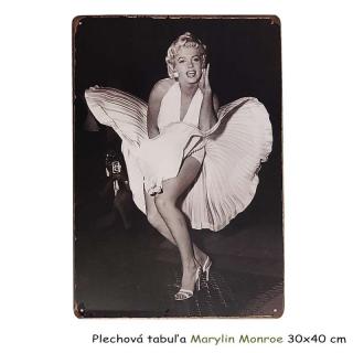 Retro tabuľa Marylin Monroe (rozmer 30 x 40 cm)
