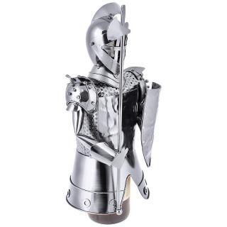 Stojan na víno Kovový model Rytier (Originálny darček pre muža vinára)