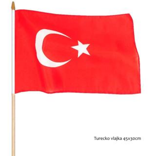 Turecko vlajka 45x30cm (turecká vlajka)