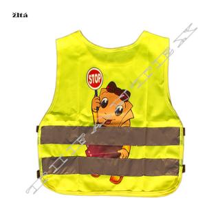 Vesta detská výstražná STOP dievča (signálna vesta online)