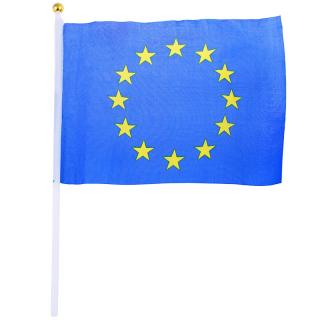 Vlajka EÚ mini 14x21cm (Zástava Európskej Únie malá)