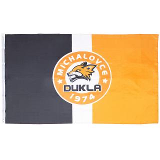 Vlajka HK Dukla Michalovce 150x90cm (Veľká vlajka HK Dukla Michalovce)