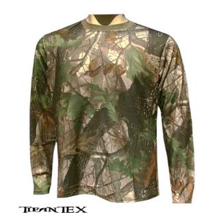 Zľava -32% na veľkosť 3XL - Tričko maskáč. dlhý rukáv LOSHAN Oak birch (Akcia -32% na veľkosť 3XL - tričko s maskovaním dubového a brezového lesa)