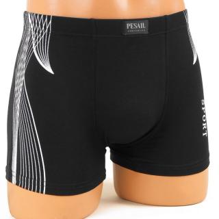 Zľava -40% na veľkosť XL - Boxerky bambusové Sport Pesail čierne (Akcia 2,90€ na veľkostné číslo XL - úpletové pánske boxerky bambusové vlákno)