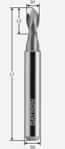 V-drážkovacia fréza; D1=5,0 / D2=6,0 / L1=50 / L2=10,0mm / a=60°