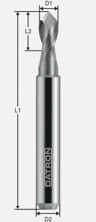 V-drážková fréza; D1=6,0 / D2=8,0 / L1=58 / L2=12,0 / a=120°