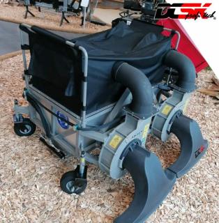 DCSK profi tech - Vysávač lístia Jansen LS-8500H, hydraulika, s euro úchytom, na čelný nakladač, 1,5m