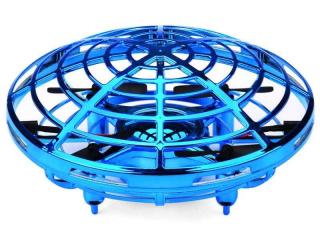 Dron UFO mini-dron ovládaný rukou RTF, modrý