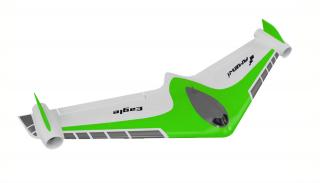Lietajúce krídlo Eagle Twin V2 PNP zelené