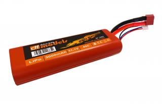 LiPo 3S 11,1 V / 3000 mAh - 45C vo veľkosti 2S!