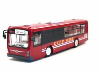 Mestský autobus na diaľkové ovládanie, červená