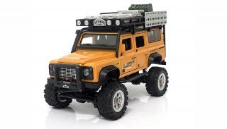 Rc auto D90X28 METALL Crawler 4WD 1:28 žltý