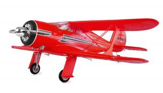 RC dvojplošník AMXFlight Beech D17S 3D/6G RTF červený