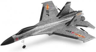 RC lietadlo J-11 s 3D stabilizáciou a ovládanou výškovkou, 335mm, RTF, šedá