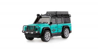 RC mini terénne vozidlo 1:64 petrolejové