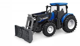 RC Traktor čelný nakladač s radlicou, svetlá, zvuk, 1:24, RTR sada