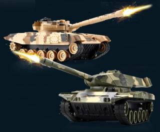 Tanková bitka ABRAMS vs. T90 - maskáčový 1/32