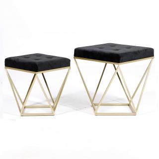 Set taburetiek Java gold/black