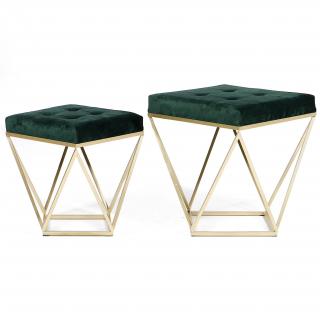 Set taburetiek Java gold/green