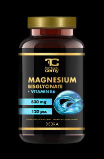 120 kapsúl MAGNESIUM BISGLYCINÁT 830 mg, elementárny horčík 166 mg + vitamín B6 P5P (Doplnok stravy)
