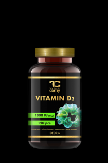 120 kapsúl VITAMÍN D3, 1000 IU (Doplnok stravy)