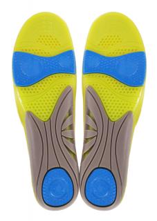 2 ks gelové vložky do topánok (Vložky možno zastrihnúť podľa vyznačených šablón a tým je prispôsobiť všetkým veľkostiam)