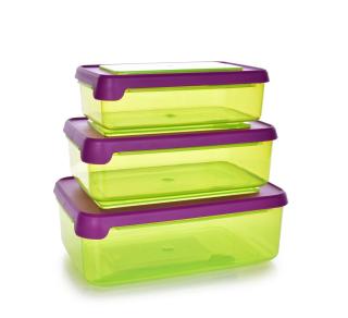 3 ks SILIBOX sada boxov 400 ml + 700 ml + 1100 ml (Sada troch boxov z odolného plastu 400 ml+700 ml+1100 ml.)
