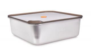 4800 ml nerezová dóza na potraviny GOURMET BOX (Silikónové tesnenie v pokrievke zaručuje, že potraviny zostanú čerstvé a chutné.)