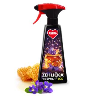 ECO žehlička v spreji® VIOLETS IN HONEY na vyrovnanie skladov a záhybov na oblečení