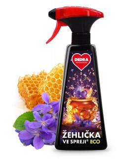 ECO žehlička v spreji® VIOLETS IN HONEY na vyrovnanie skladov a záhybov na oblečení