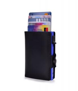 FC SAFE kožená peňaženka na ochranu platobných kariet (Kožená inovatívna peňaženka pre ochranu bezkontaktných platobných kariet v koženom puzdre so zatváraním na patent.)