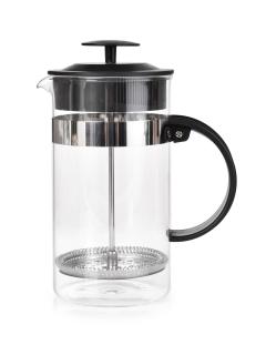 FRENCH PRESS kanvica na kávu a čaj z borosilikátového skla (1000 ml)