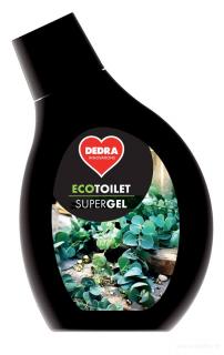 Intenzívny EKO čistič na toalety, bidety a pisoáry ECOTOILET SUPER GEL - EUKALYPTUS (eukalyptus/mintolová)