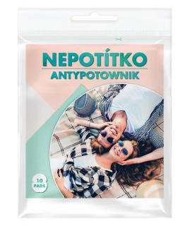 NEPOTÍTKO bavlnené podpažné vložky (10 ks bavlnené podpazušné samolepiace vložky proti poteniu.)