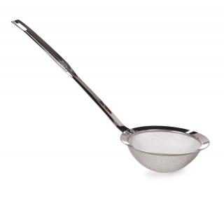 Nerezové sitko/cedník s dlhou rukoväťou (12 cm)
