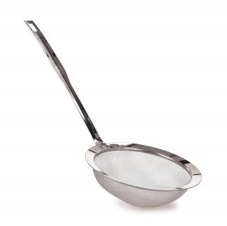 Nerezové sitko/cedník s dlhou rukoväťou (16 cm)