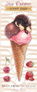 Obraz na plátne - Ice cream (24 x 60 cm)